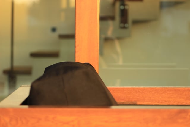 Detalle de sillón con tapizado en tela náutica para exterior — Velenza